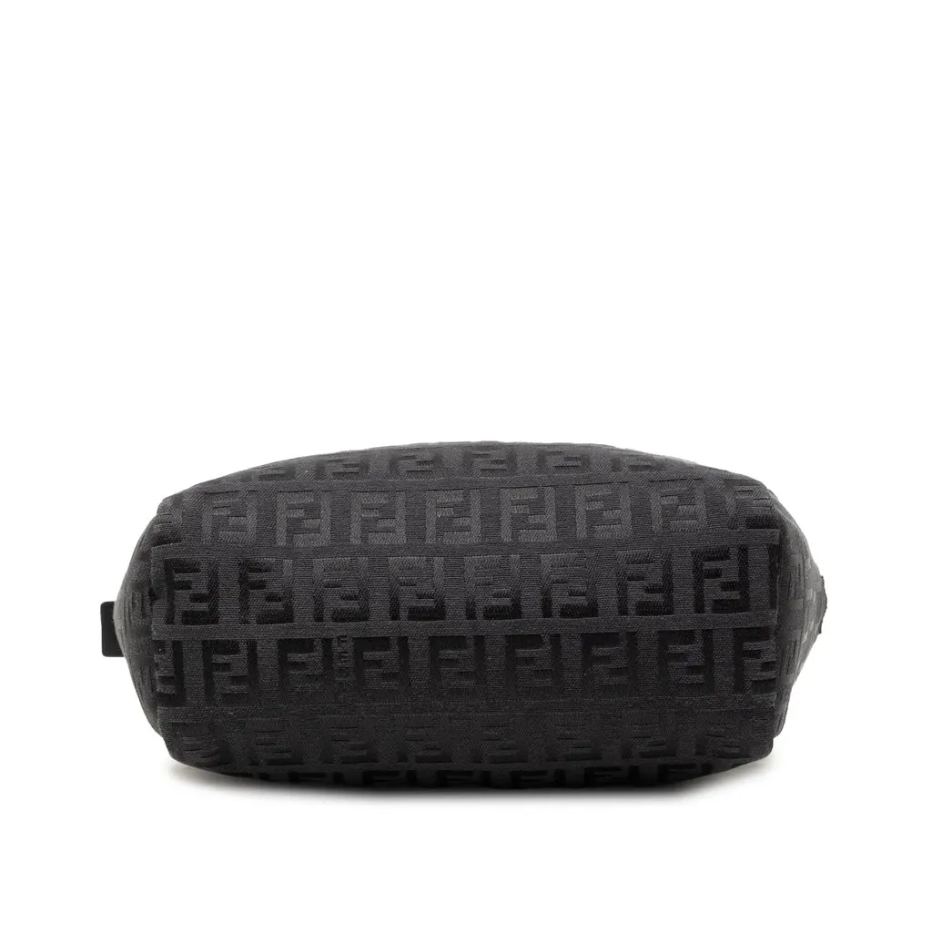 Fendi Mini Zucchino Canvas Handbag Black Very good - Inside View