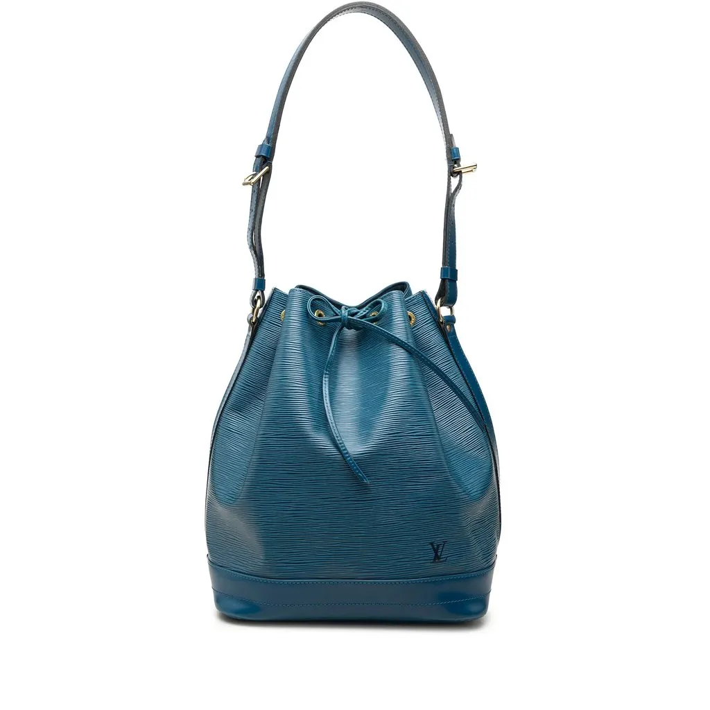 Louis Vuitton Epi Noe GM Blue Leather Good - Front View