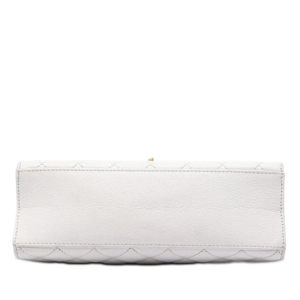 Chanel Medium Quilted Goatskin Reissue 2.55 Rita Flap White Leather Very good - Inside View