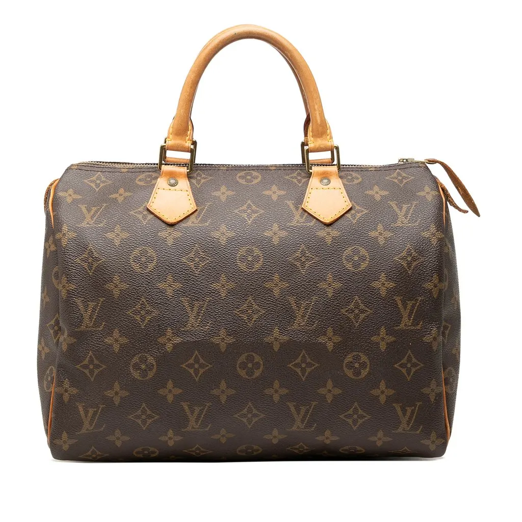Louis Vuitton Monogram Speedy 30 Brown Canvas Very good - Front View
