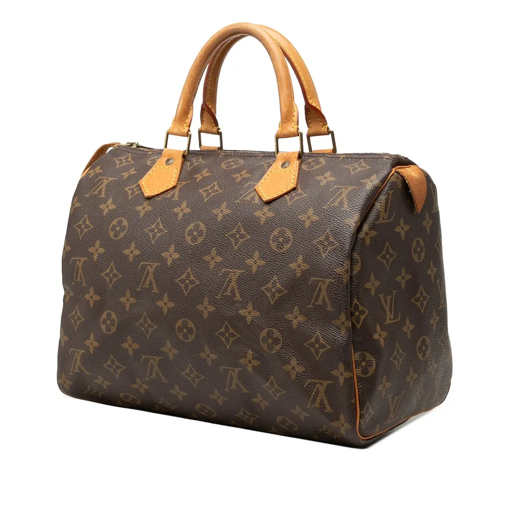 Louis Vuitton Monogram Speedy 30 Brown Canvas Very good - Back View