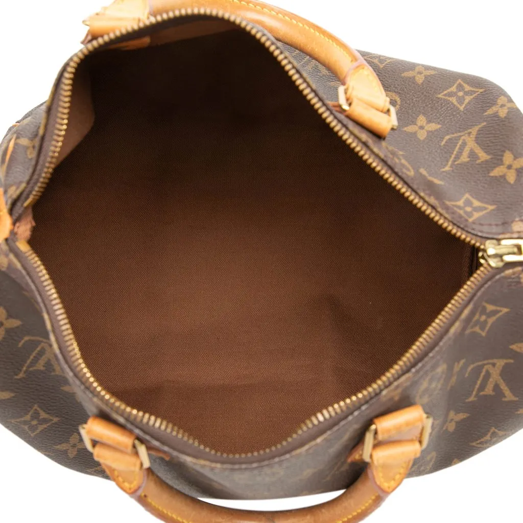 Louis Vuitton Monogram Speedy 30 Brown Canvas Very good - Model View