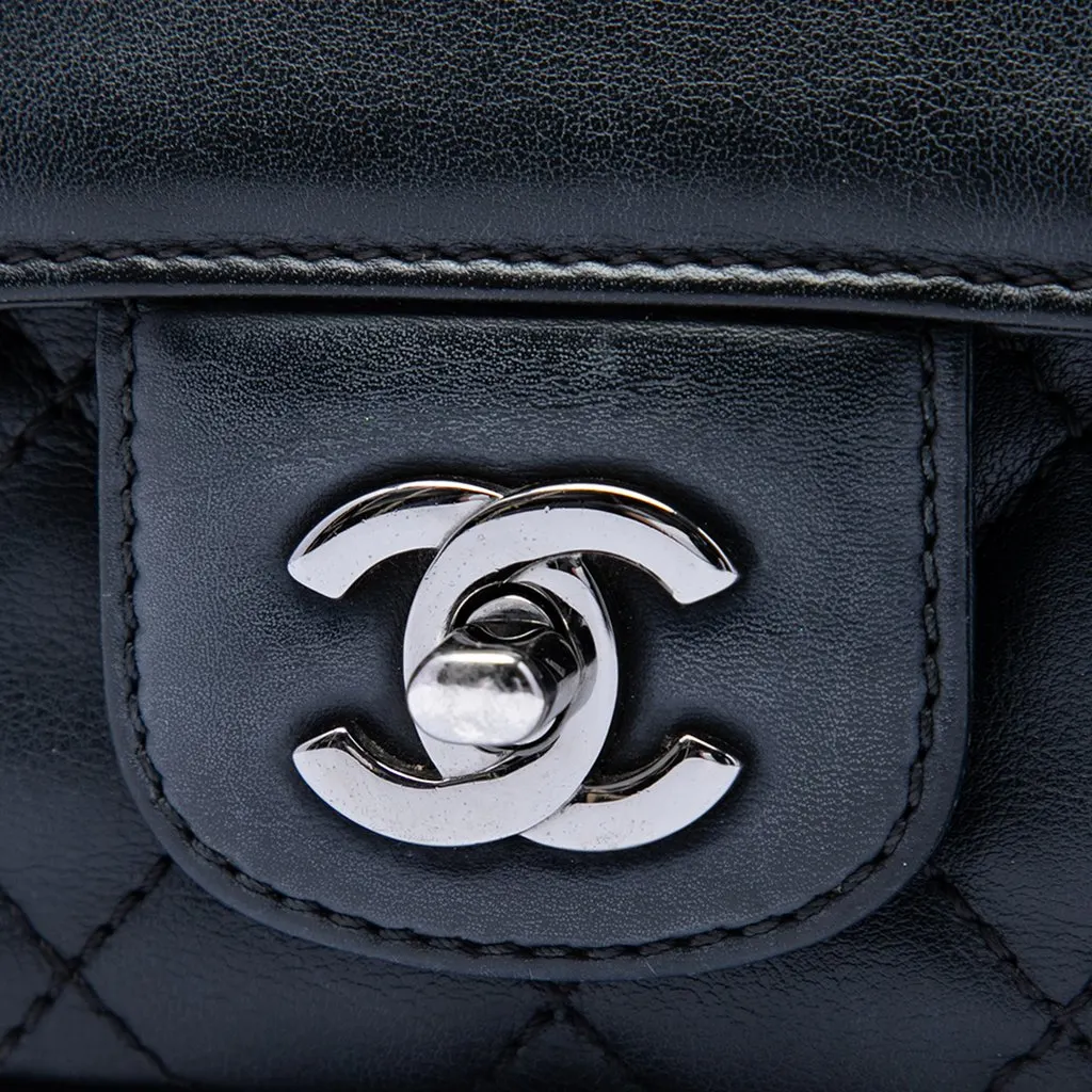 Chanel Quilted Calfskin Coco Corset Flap Black Leather Very good - Box View