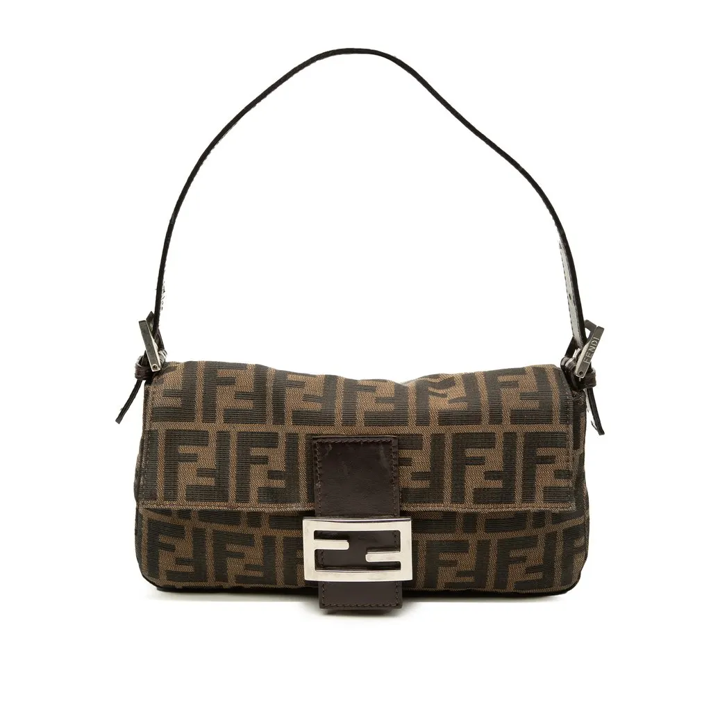 Fendi Zucca Canvas Baguette Brown Canvas Very good - Front View