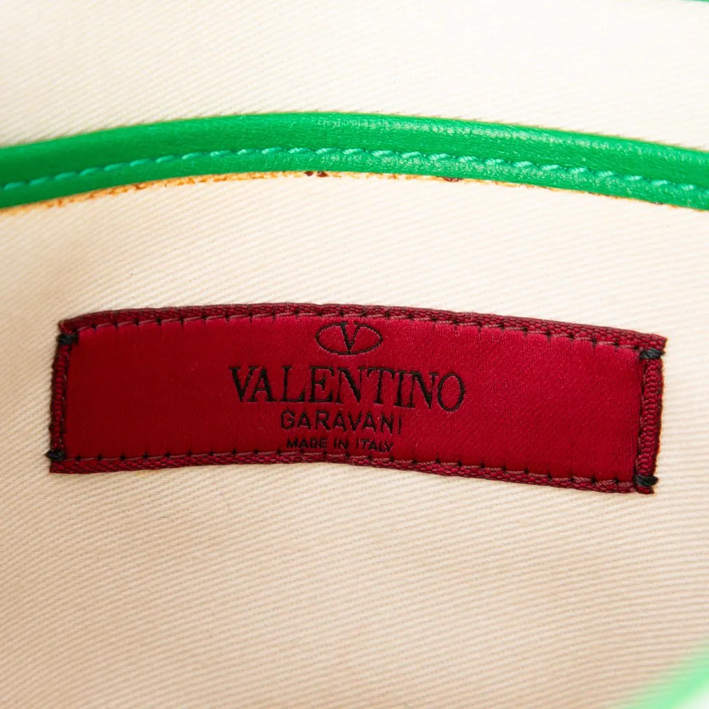 Valentino Medium Leather Colorblock Rockstud Flip Lock Crossbody White Leather Good - Box View