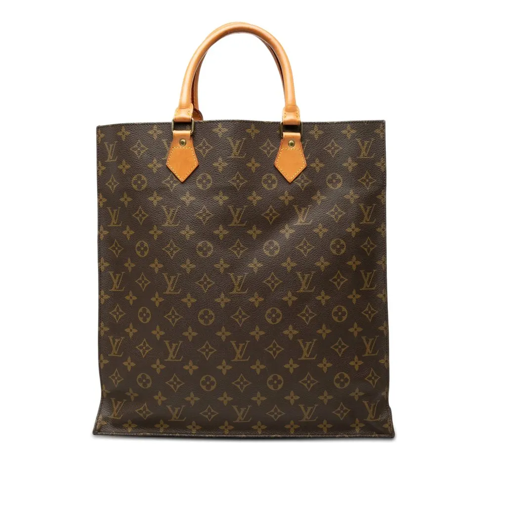 Louis Vuitton Monogram Sac Plat Brown Very good - Front View