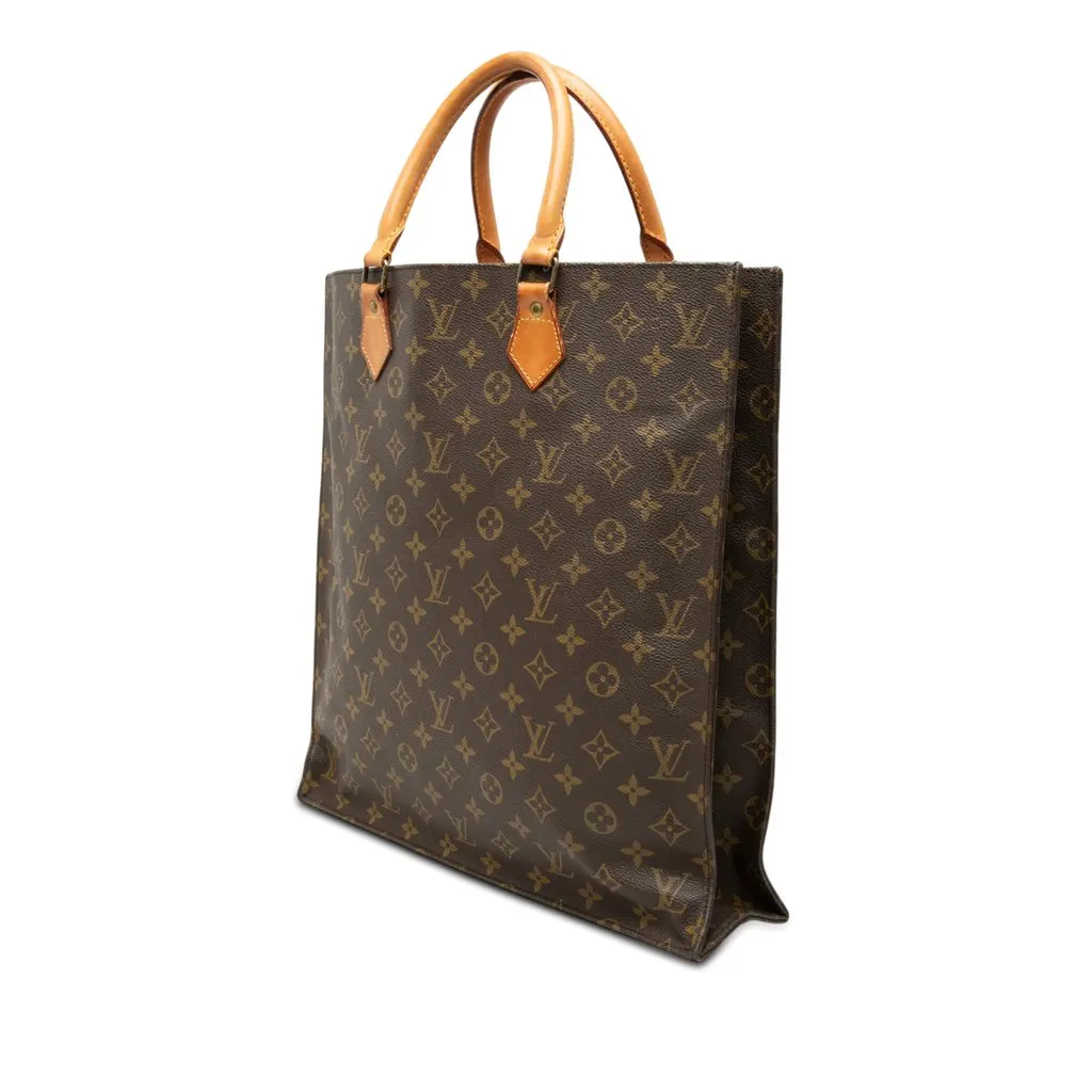 Louis Vuitton Monogram Sac Plat Brown Very good - Back View