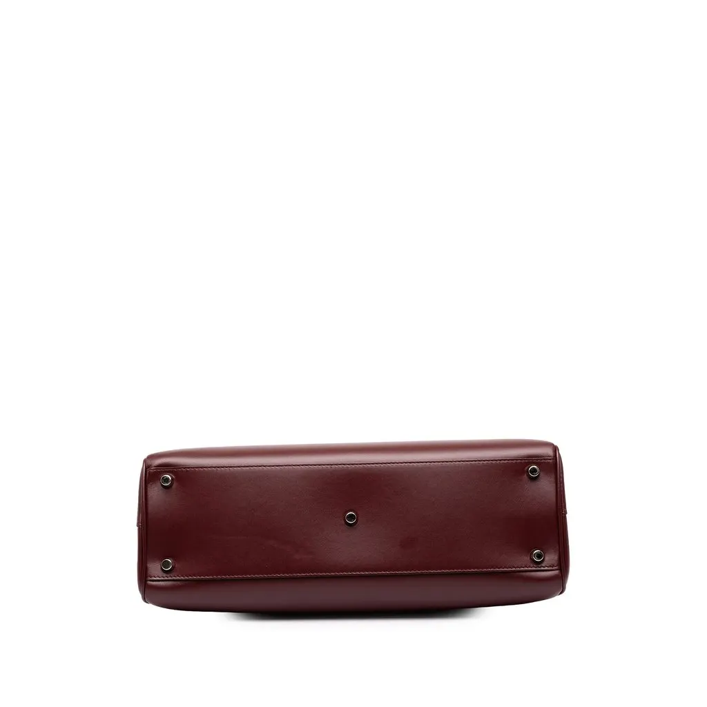 Gucci Medium Calfskin Zumi Top Handle Bag Red Leather Very good - Inside View