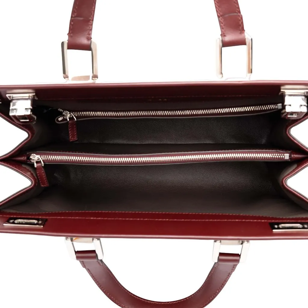 Gucci Medium Calfskin Zumi Top Handle Bag Red Leather Very good - Model View