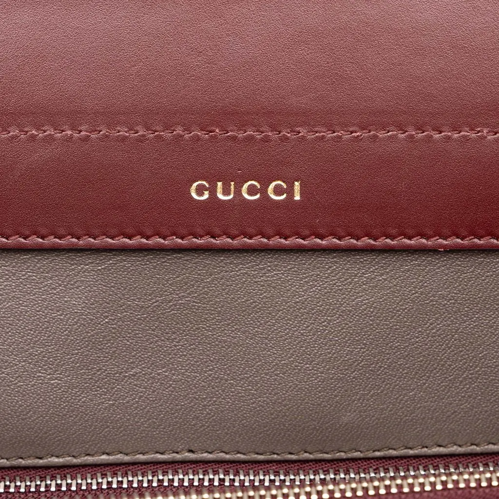 Gucci Medium Calfskin Zumi Top Handle Bag Red Leather Very good - Box View