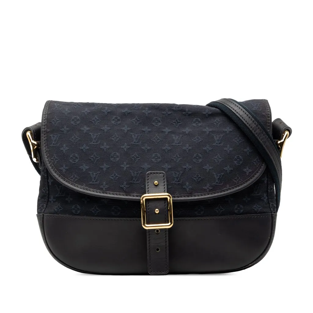 Louis Vuitton Monogram Mini Lin Berangere Blue Very good - Front View