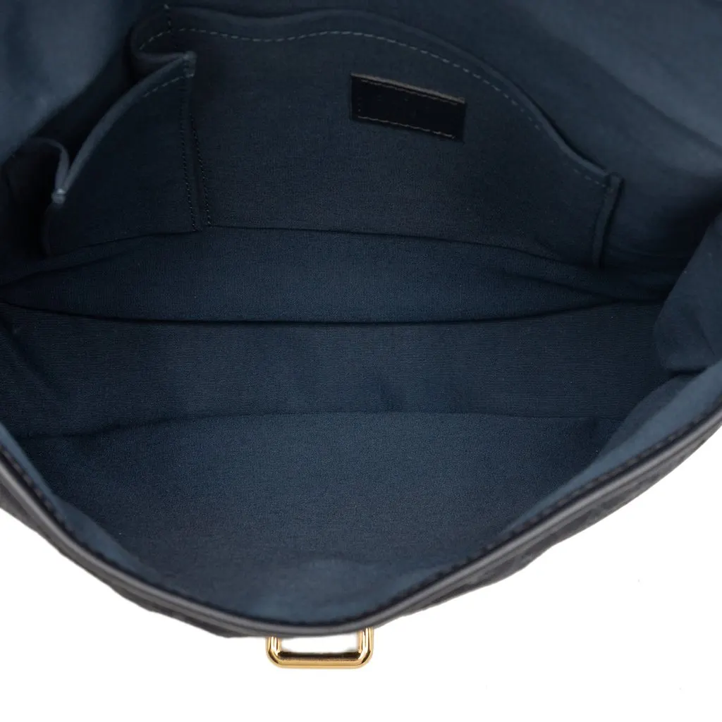 Louis Vuitton Monogram Mini Lin Berangere Blue Very good - Model View