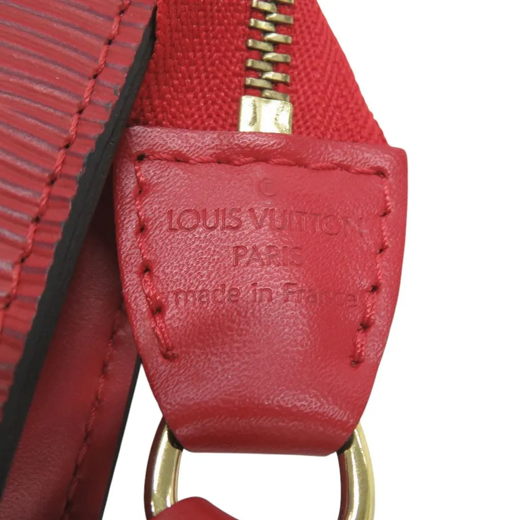 Louis Vuitton Epi Pochette Accessoires Red Leather Very good - Model View