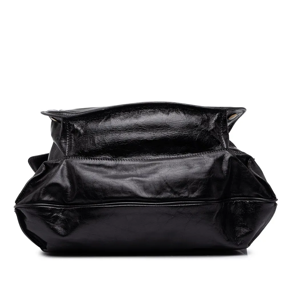 Chloé Large Leather Bay  Shoulder Bag Black Leather Very good - Inside View