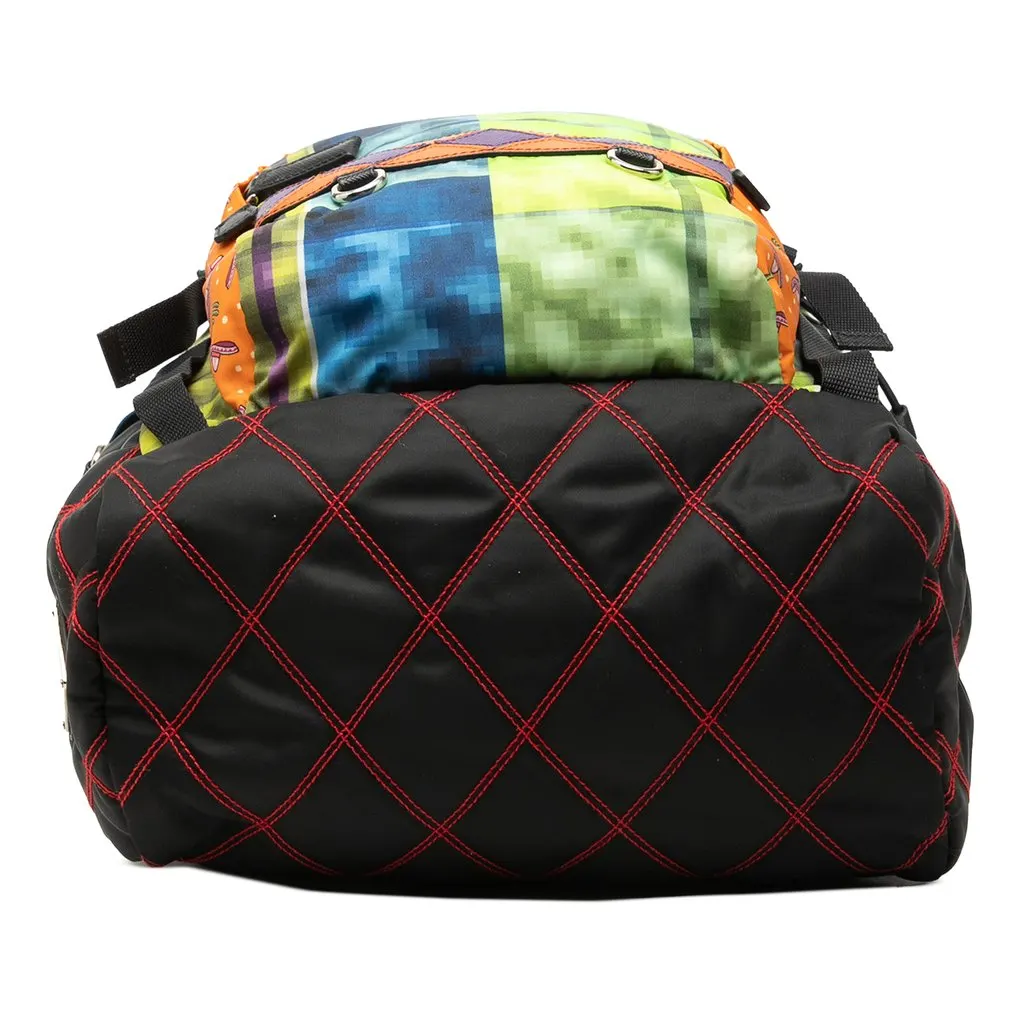 Prada Tessuto Patch Backpack Green Very good - Inside View
