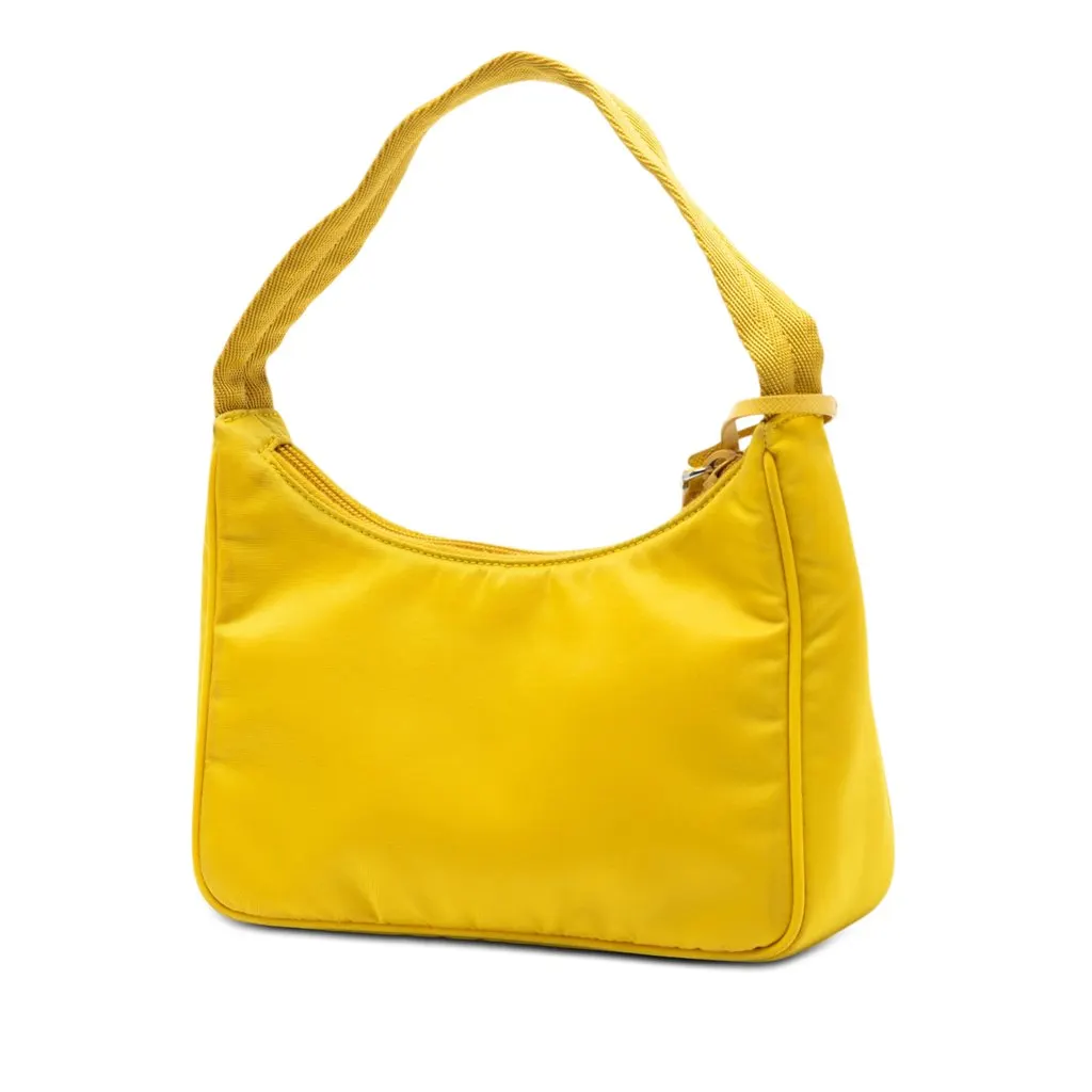 Prada Mini Tessuto Re Edition 2000 Shoulder Bag Yellow Very good - Back View