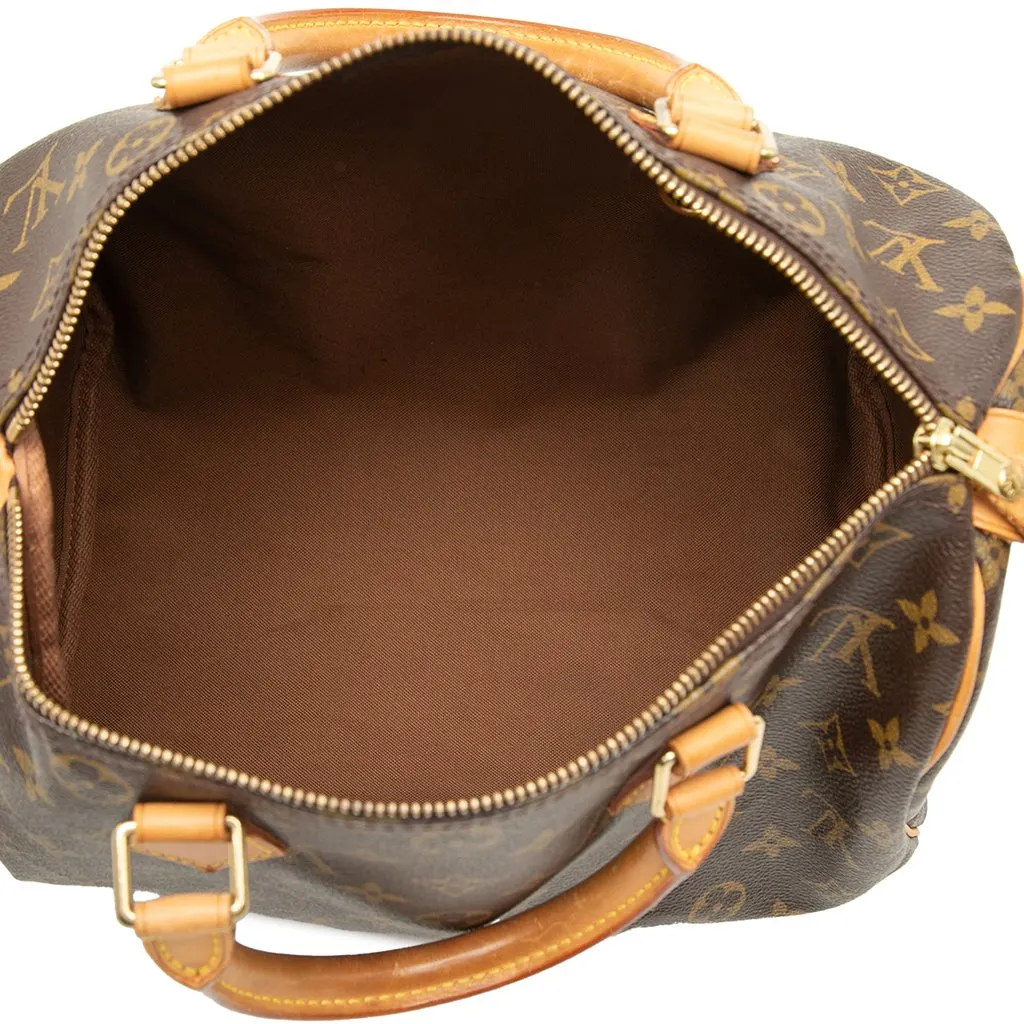 Louis Vuitton Monogram Speedy 30 Brown Very good - Model View