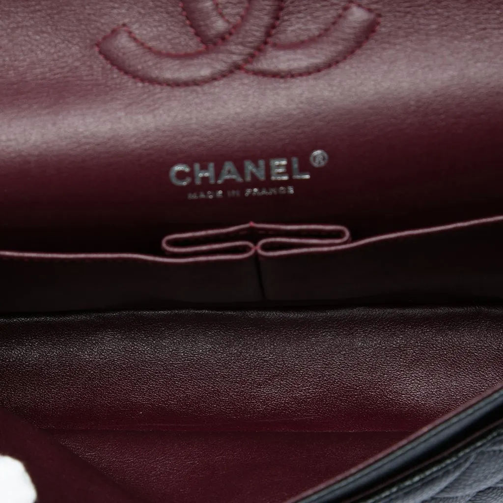 Chanel Medium Classic Caviar Double Flap Black Leather Very good - Model View