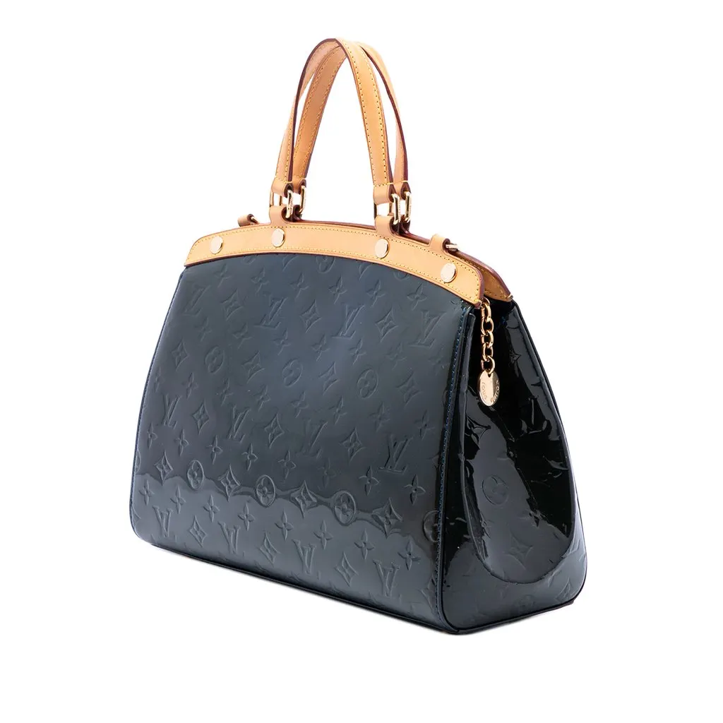 Louis Vuitton Monogram Vernis Brea MM Blue Leather Very good - Back View
