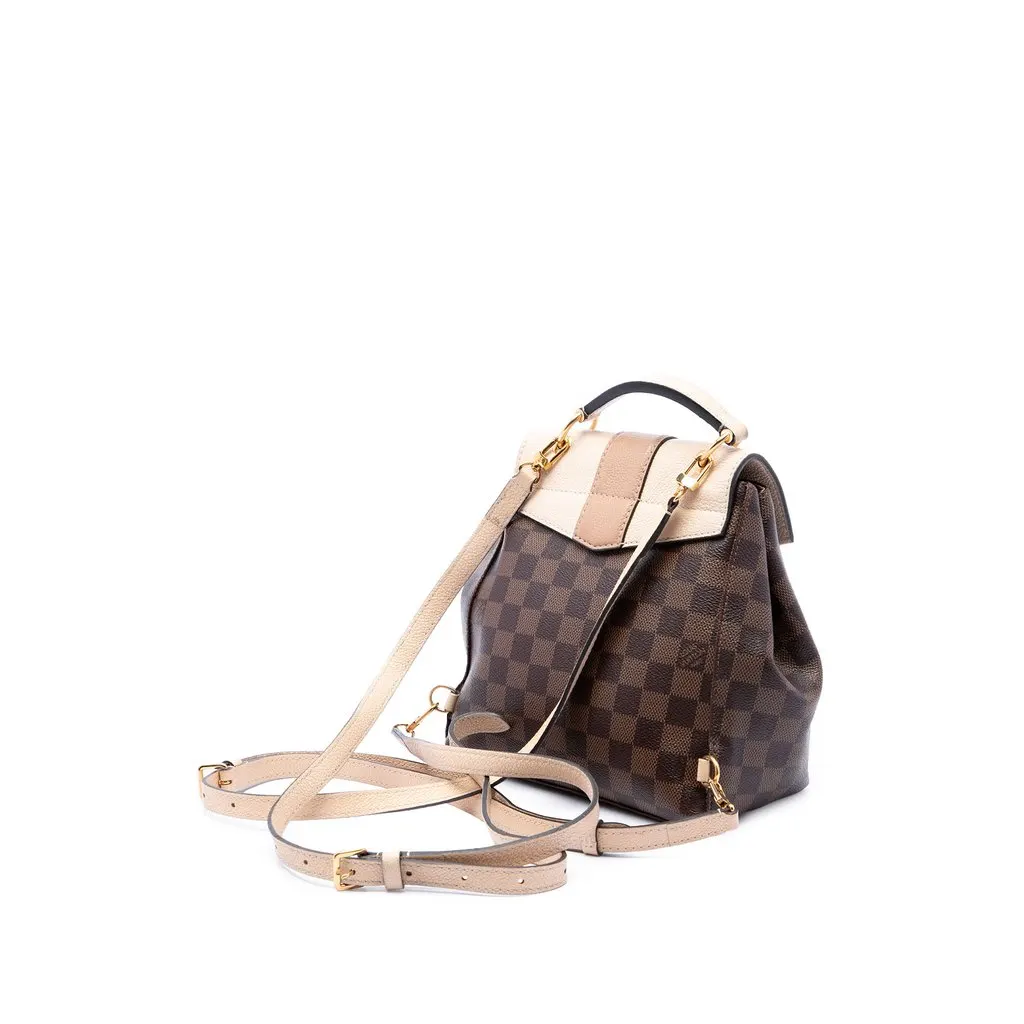Louis Vuitton Damier Ebene Clapton Brown Canvas Good - Back View