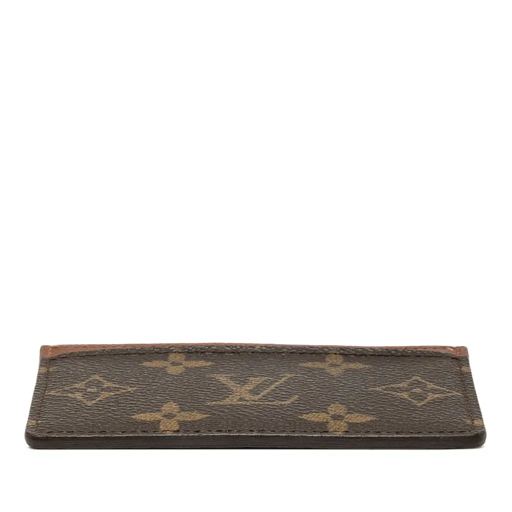 Louis Vuitton Monogram Card Holder Brown Canvas Very good - Inside View