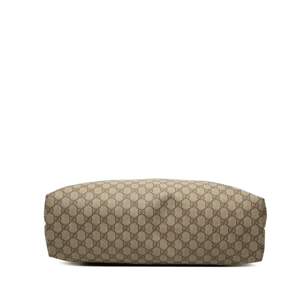 Gucci Large GG Supreme Tote Beige Canvas Good - Inside View