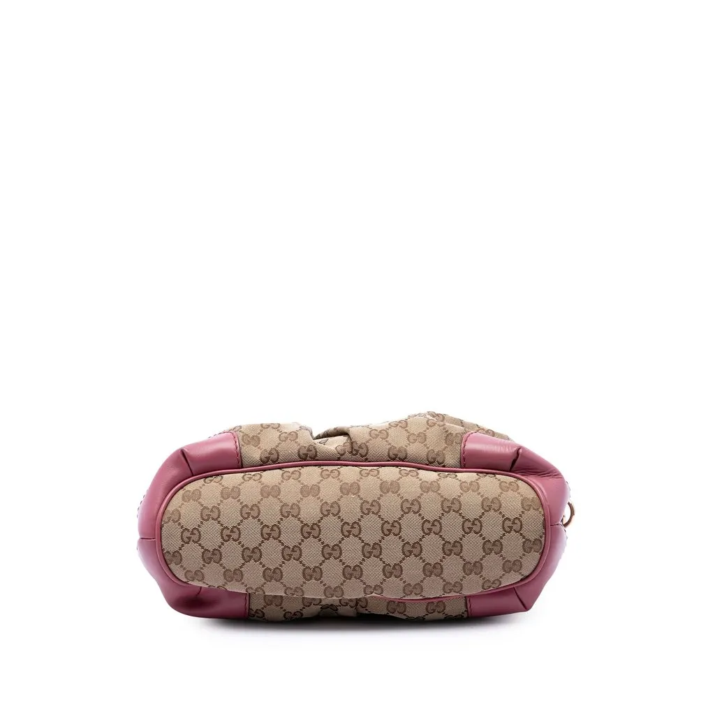 Gucci GG Canvas Sukey Satchel Beige Canvas Very good - Inside View