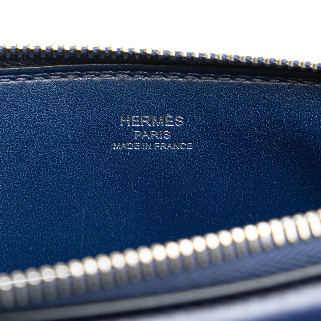 Hermès Tadelakt Kelly Cadena Handbag Blue Leather Very good - Box View