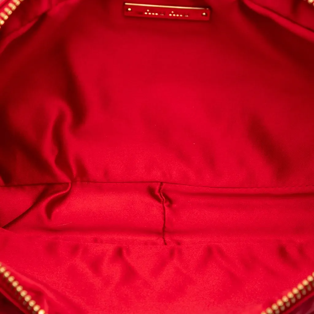 Miu Miu Nappa Matelasse Clutch Red Leather Very good - Model View