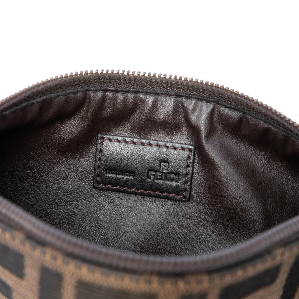 Fendi Zucca Canvas Clutch Brown Very good - Box View