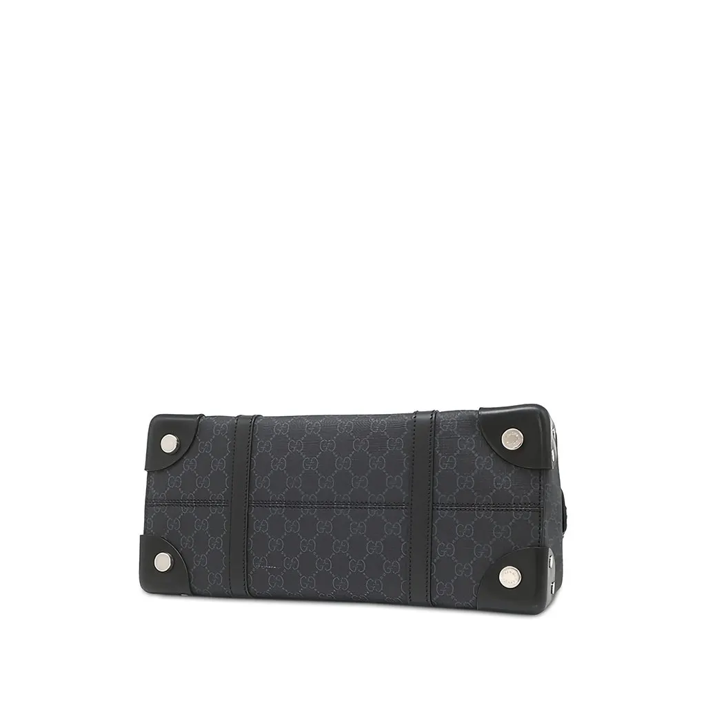 Gucci GG Supreme Tote Black Canvas Very good - Inside View
