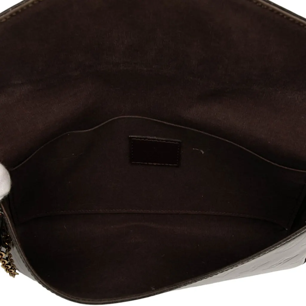 Louis Vuitton Monogram Vernis Pochette Felicie Purple Leather Very good - Model View