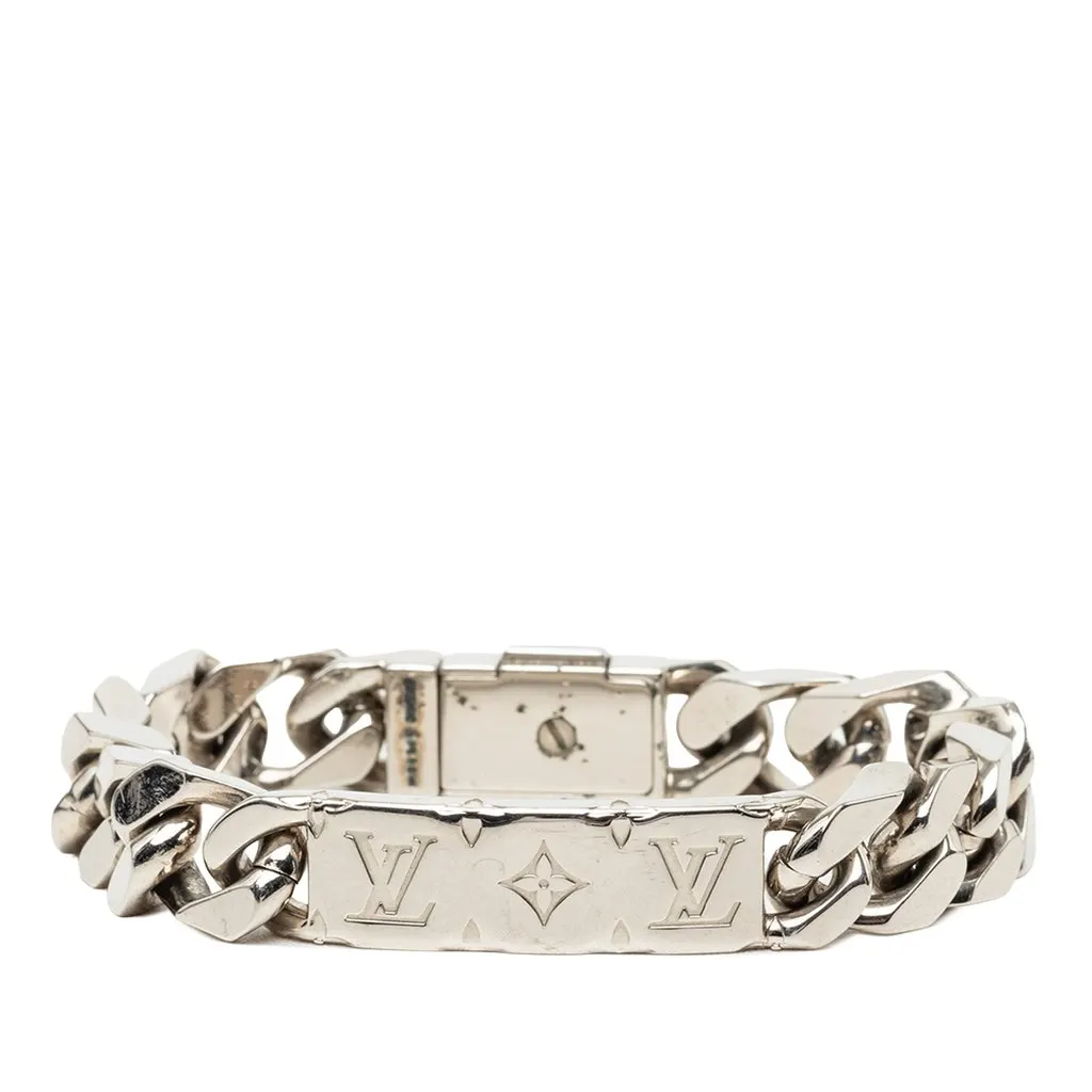 Louis Vuitton Brass مونوغرام بسلسلة Link سوار