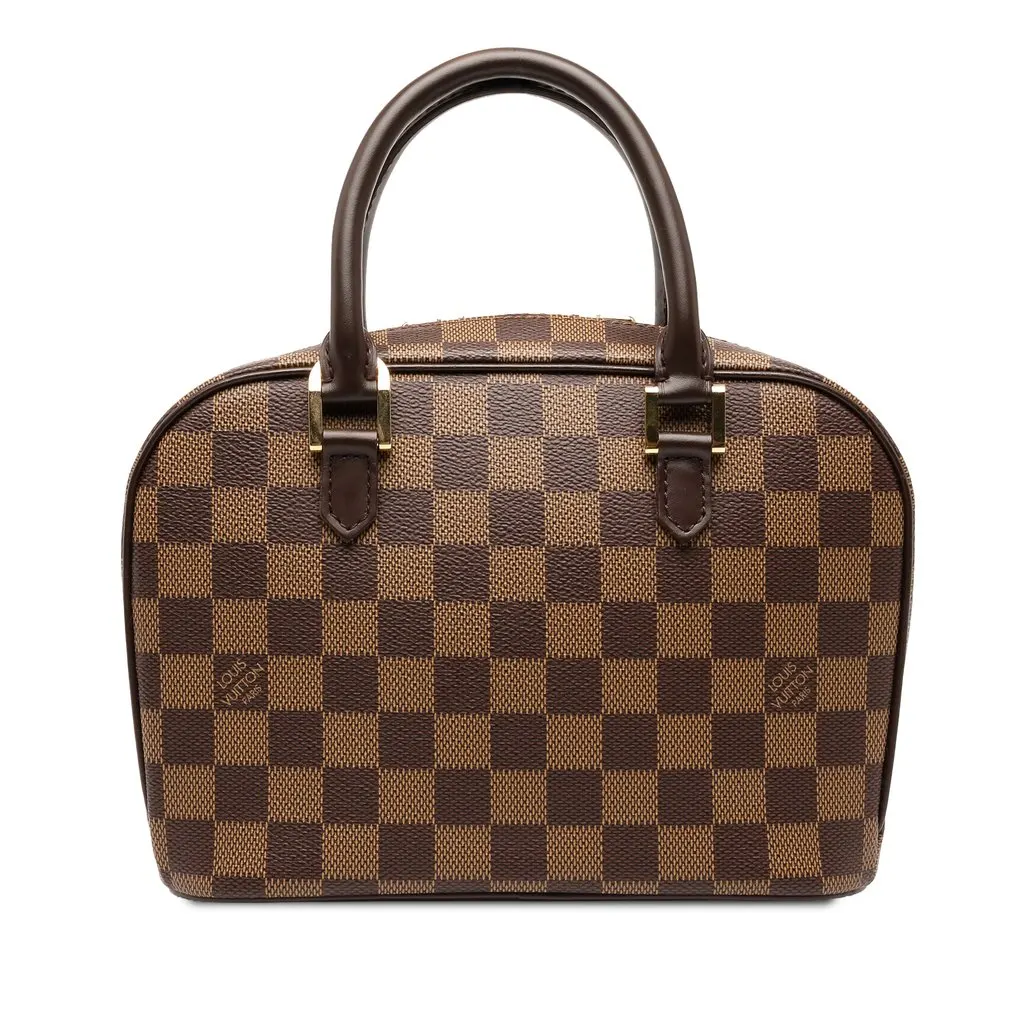 Louis Vuitton Damier Ebene Mini Sarria Brown Canvas Good - Front View