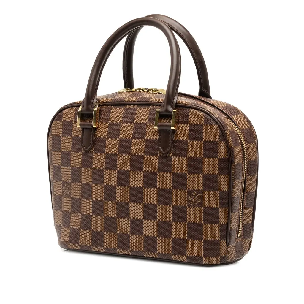 Louis Vuitton Damier Ebene Mini Sarria Brown Canvas Good - Back View