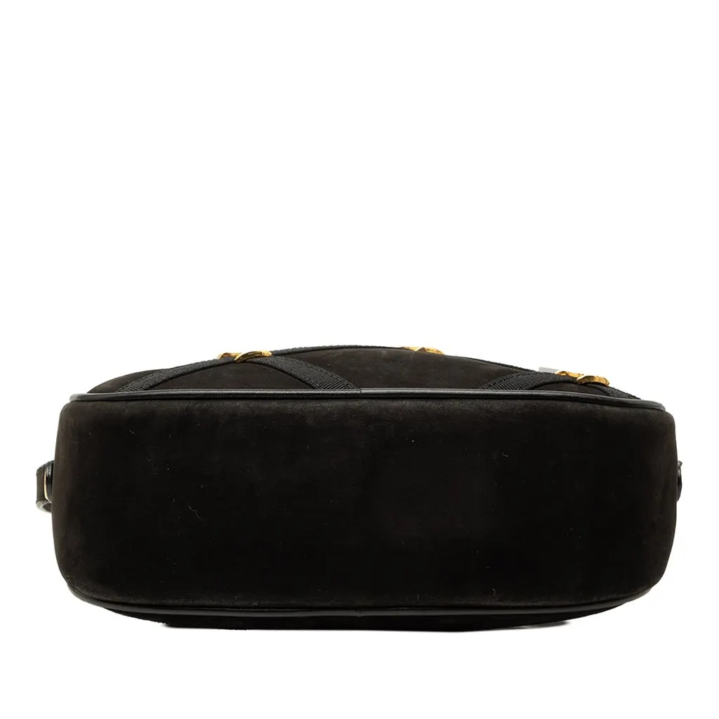 Salvatore Ferragamo Studded Suede Vara Crossbody Black Suede Very good - Inside View