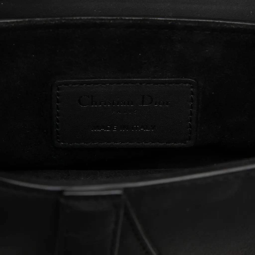 Dior Mini Ultra Matte Calfskin Saddle Bag Black Leather Very good - Box View