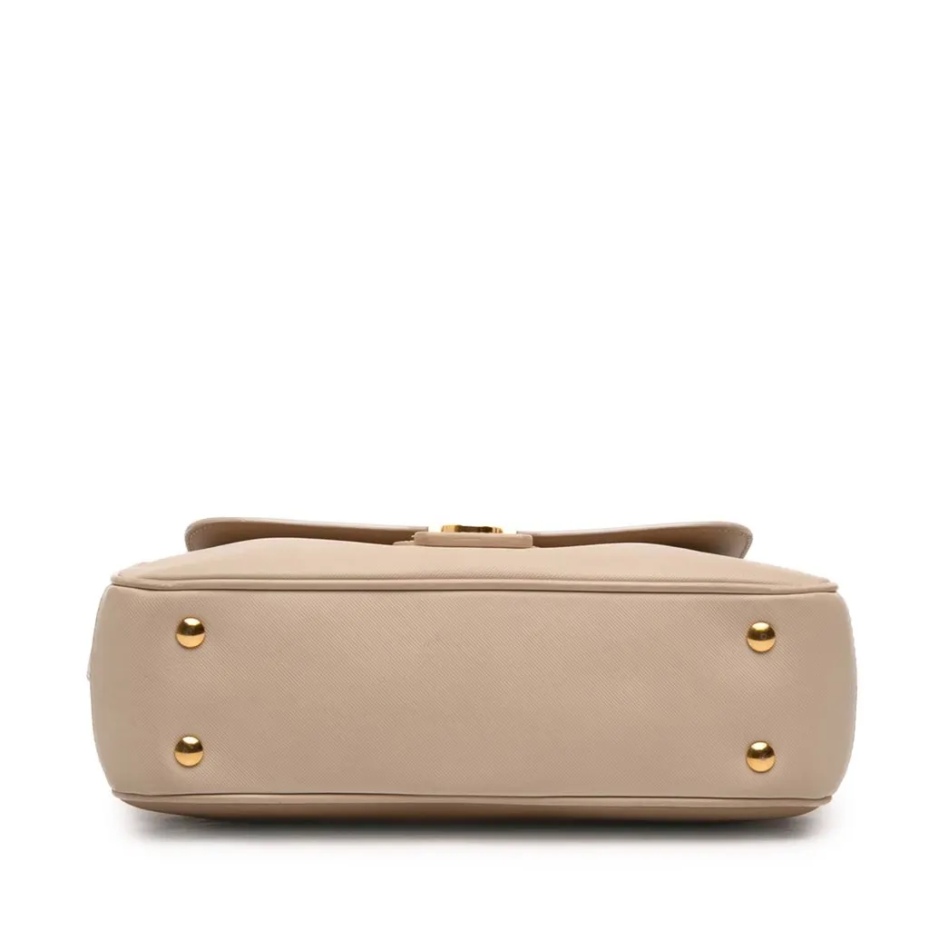 Burberry Medium Tricolor Trench Calfskin DK88 Top Handle Bag Brown Leather Very good - Inside View