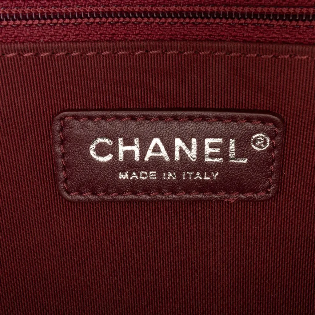 Chanel Medium Quilted Goatskin CC University Flap Black Leather Good - Box View