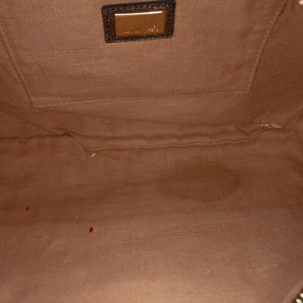 Fendi Zucca Canvas Spy Hobo Brown Very good - Model View