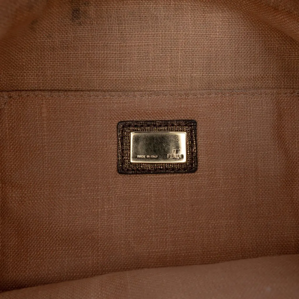 Fendi Zucca Canvas Spy Hobo Brown Very good - Box View