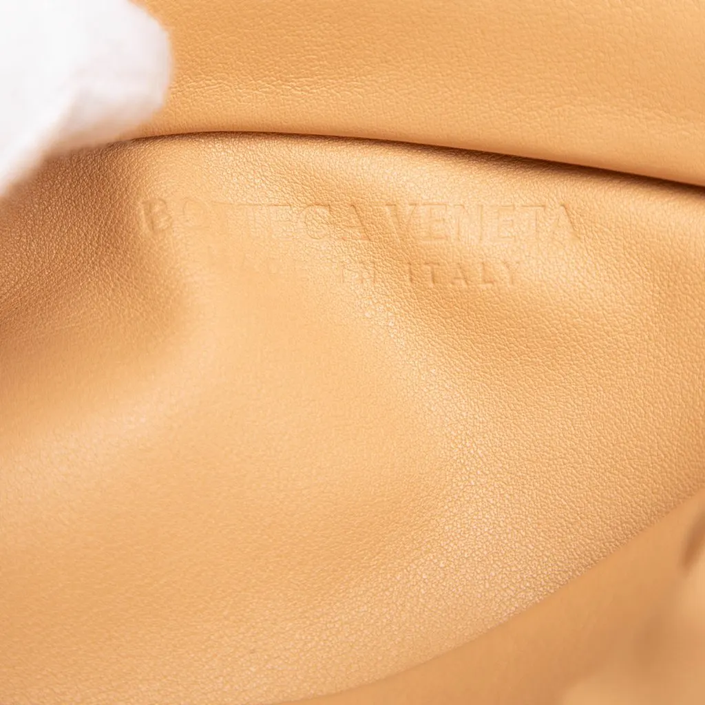 Bottega Veneta Lambskin Chain Pouch Beige Leather Good - Box View