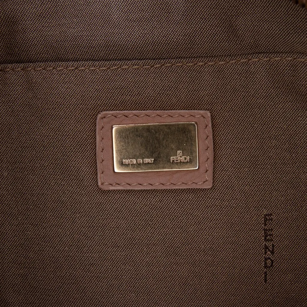 Fendi Canvas Zucca Crossbody Brown Good - Box View
