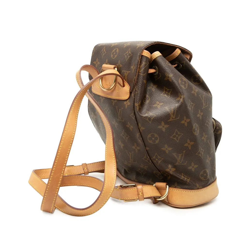 Louis Vuitton Monogram Montsouris PM Brown Very good - Back View