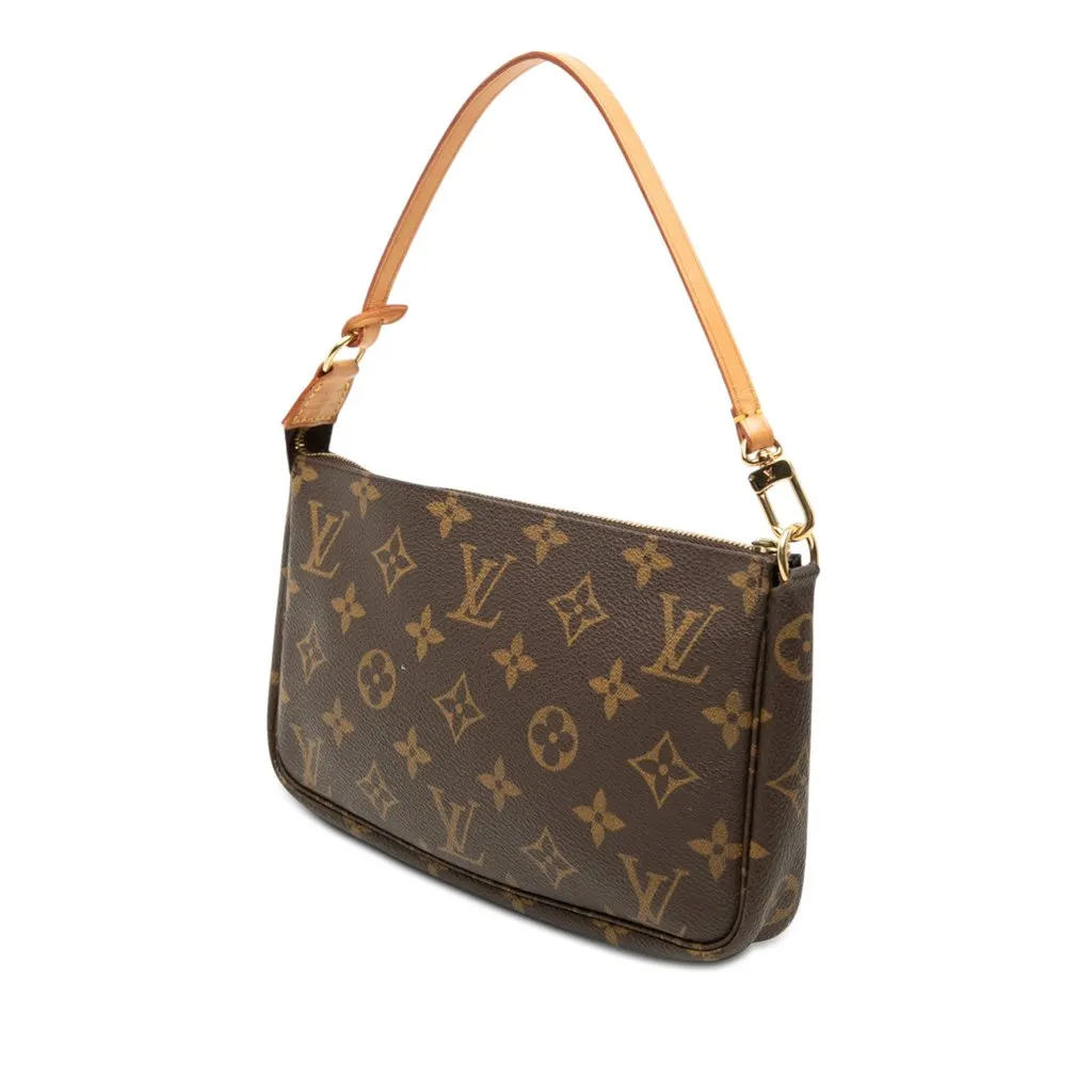 Louis Vuitton Monogram Pochette Accessoires Brown Very good - Back View