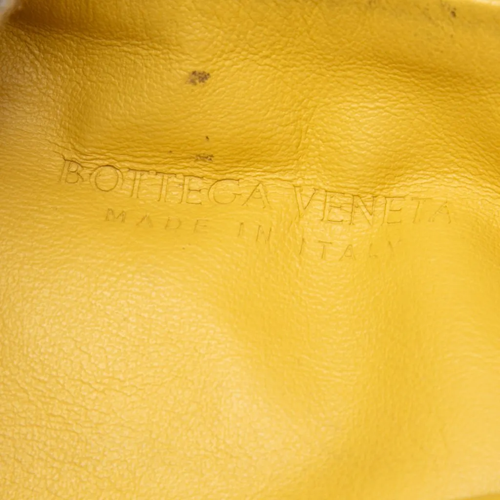 Bottega Veneta Mini Nappa Intrecciato Jodie Yellow Leather Very good - Box View