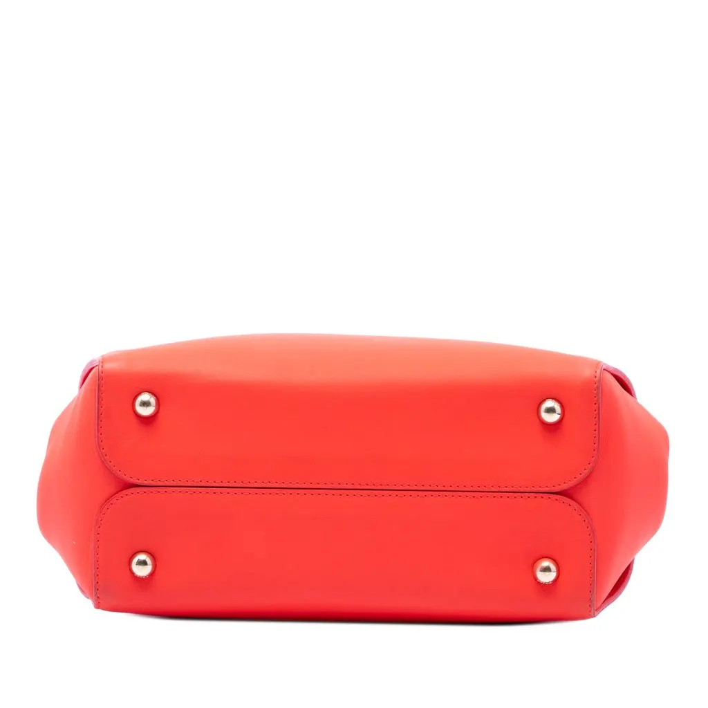 Dior Small Smooth Calfskin Diorbar Tote Red Leather Very good - Inside View