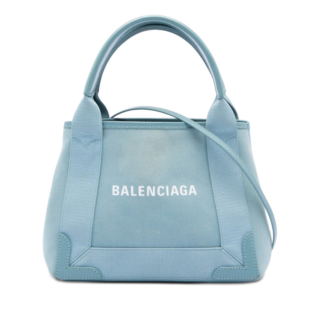 Balenciaga Canvas Navy Cabas XS Blue Small | Pre-Owned Dubai