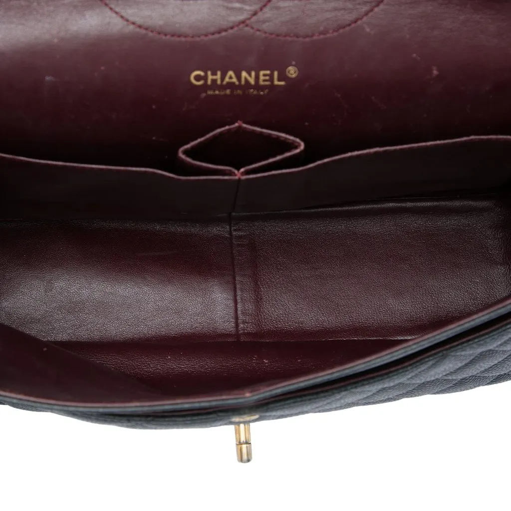 Chanel Jumbo Classic Caviar Double Flap Black Leather Very good - Model View