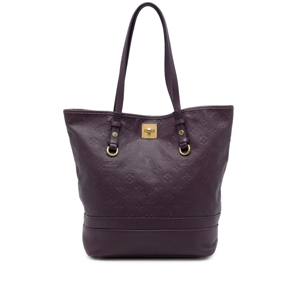 Louis Vuitton Monogram Empreinte Citadine PM Purple Leather Good - Front View